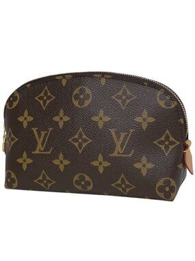 Louis Vuitton Pochette Cosmetic Makeup Pouch Monogram Brown
